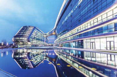 位於長寧區臨空經濟園區的凌空soho建築群 位於長寧區臨空經濟園區的凌空soho建築群