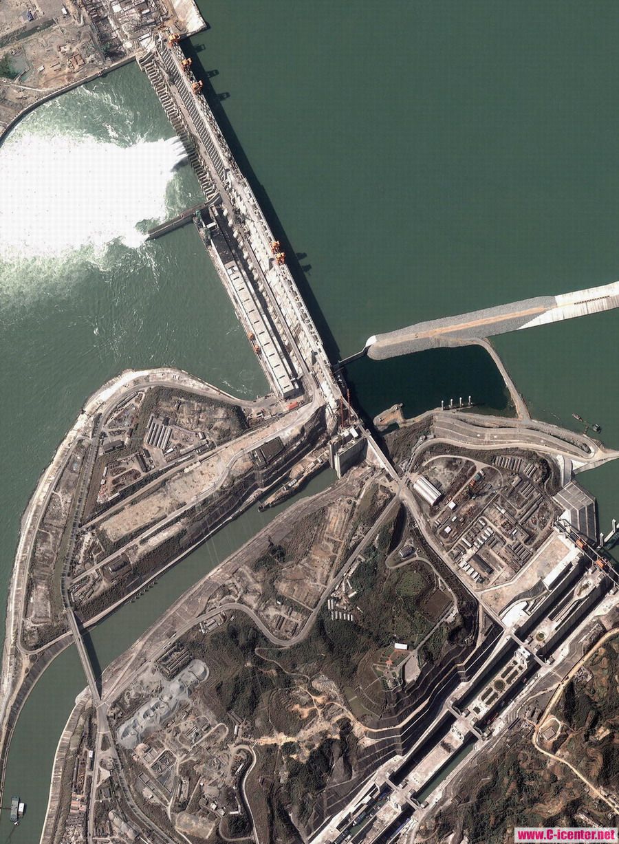 三峽大壩衛星圖 三峽大壩衛星圖