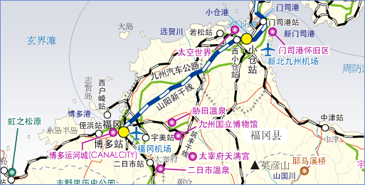 九州北部鐵路交通 九州北部鐵路交通