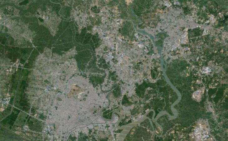 胡志明市衛星圖像 胡志明市衛星圖像