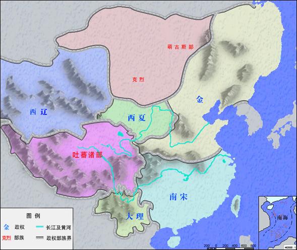 金與南宋的疆土 金與南宋的疆土