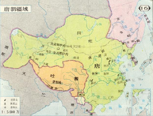 唐朝疆域圖 唐朝疆域圖