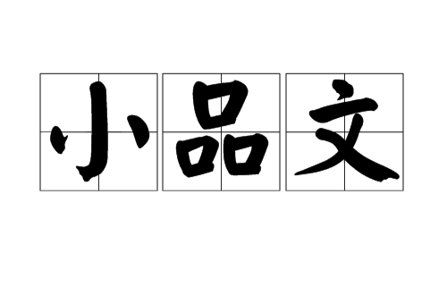 小品文(散文的一種形式)