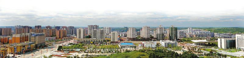 安岳縣城全景圖 安岳縣城全景圖