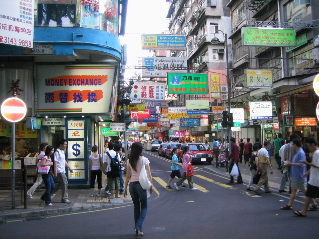人口熙攘的街道 人口熙攘的街道