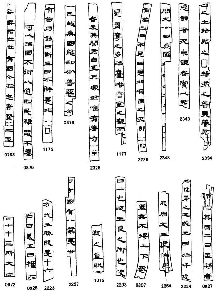 定縣出土的西漢竹書《太公》 定縣出土的西漢竹書《太公》